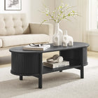 Modway Cadence Coffee Table - Black-Open Storage