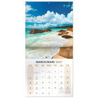 Mead 2027 Decorative Wall Calendar - 12" x 12" - Paradise - Bilingual-Spacious monthly grids provide room for writing notes and daily reminders