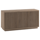 Hudson&Canal Hanson Rectangular Fluted TV Stand for TV's up to 55" - Antiqued Grey Oak-Modern transitional design for your home office, bedroom, or living spaces