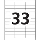 Avery White Copier Address Labels, 2-13/16" x 1", 3300 Pack (45004)-33 labels per sheet