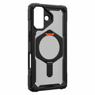 UAG Plasma XTE Compatible with MagSafe Rugged Case for iPhone 17 - Black/Pop Orange-Enhanced corners to disperse impact