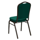 Flash Furniture HERCULES Series Crown Back Stacking Banquet Chairs with Gold Vein Frame - Green - 4 Pack-Crown Back Design