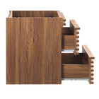 Modway Render 24" Wall-Mount Bathroom Vanity Cabinet - Walnut-Sink Basin and Fixtures Not Included