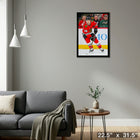 Connor Bedard Chicago Blackhawks - Framed Canvas - 22" x 31"-Ready to hang - arrives fully assembled