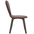 Modway Tempest Dining Side Chair - Walnut/Brown-Linen Upholstered Back and Seat