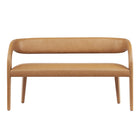 Modway Pinnacle Vegan Leather Accent Bench - Tan-7