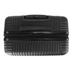 Swiss Mobility JFK Collection 21.75" Hardside Carry-on - Black-Single 360-degree spinner wheels for effortless, smooth and quiet rolling