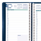 Blueline 2026 Daily Planner with Spiral Binding - 8" x 5" - Blue - Bilingual-Tear-off corners