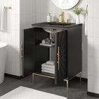 Modway Awaken 24" Bathroom Vanity - Black-8" Centerset Holes