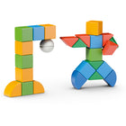Geomag Magicubes Shapes Recycled - Set of 32-Assuring safe play with puzzle building cubes: Geomag manufacturing complies with the most rigorous European and International safety standards. This set has 32 magnetic blocks with many different building ideas. Mix and match for educational discovery! Instruction booklet included in every box.