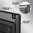 ShoppingAll 4-Tier Desktop or Wall-Mount Mesh File Sorter & Magazine Rack - Letter/A4 - Black-6
