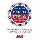 JAM Paper Monarch Envelopes, 3.88 x 7.5, Brite Hue Blue Recycled, 500 Pack (34097574H)-Envelope Size: 3.88" x 7.5"