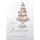 Rosedale Gold Wedding Greeting Cards/Envelopes - 5-1/2" x 8" - Best Wishes - 6 Pack-Premium quality greeting cards