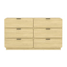 Manhattan Comfort Chrystie Contemporary Modern 2-Piece Dresser and Nightstand Set - Natural-10