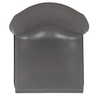 Flash Furniture HERCULES Series Grey Full Back Contoured Stack Chair with Black Powder Coated Sled Base-Limited Lifetime Warranty on Frame