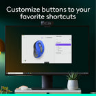 Logitech Signature M650L Wireless Mouse - Blue-Less noise, more focus: Whether working at the office or at home, Logitech Signature M650 is a quiet mouse, allowing you to enjoy 90 percent less click noise with SilentTouch technology