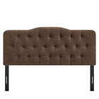 Modway Annabel Premium Linen Blend Full Headboard - Cocoa-Assembly Required