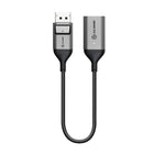 ALOGIC Ultra DisplayPort 1.4 to 4K HDMI Active Cable - 0.2m-Plug and Play - Active Chipset - The HDMI adapter includes a built-in chipset to allow support for ACTIVE conversion. The ACTIVE cable will work with DisplayPort or DisplayPort outputs that are not capable of outputting DP++, such as a video card like AMD Eyefinity, it will also work with DP++ outputs. The cable is also Plug and Play, allowing for immediate use without driver or software installation.