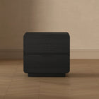 Manhattan Comfort Chrystie 26" Contemporary Modern 2-Drawer Nightstand - Black-10