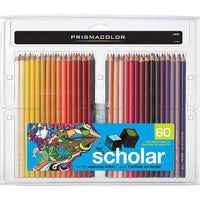 Prismacolor Scholar Coloured Pencils - 60 Pack-Prismacolor Scholar recognizes that developing artists have special needs in their choice of colouring pencils