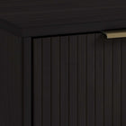 Manhattan Comfort Granville 55.04" Modern Double Wide Dresser - Black-Open Contemporary Mop Base Side Legs. Adding Seamless Fashion Design and Durability.