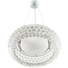 Modway Halo 25" Pendant Chandelier - Clear-39" Adjustable Wire Cord