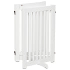 PawHut Free Standing Wooden Foldable Gate Barrier-Folded design allows you to easily store it away in any space 