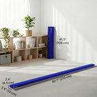 Soozier 7 ft Folding Balance Beam - Gymnastics Beam with Suede Surface - Blue-High density and sustainable EPE foam wrapped for comfort and safety 