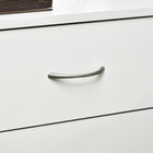 HOMCOM Bedside Table with 3 Drawers - White-Versatile use as bedside table, sofa end table and extra storage unit