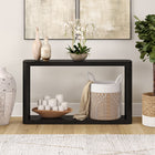 Hudson&Canal Kellan 52"W Console Table - Black Grain-Features easy assembly