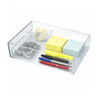 Azar Large Stackable Plastic Storage Bin - 2.5" x 8.62" x 6.5" - Clear - 4 Pack-5