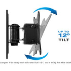 Mount-It! Single Stud Tilt & Swivel TV Wall Mount for 19" to 32" TVs-8