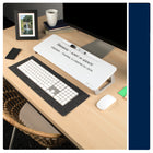 Quartet Magnetic Dry-Erase Desktop Computer Pad - 21" x 7 3/4" - White Surface-STAIN-RESISTANT SURFACE: The painted steel surface resists marker stains and ghosting, ensuring your notes and ideas remain clear and easy to read.