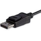 Startech 6ft USB Type-C to DP 1.4 Alt Mode Video Adapter Converter Cable - Black-Integrated video adapter cable: This USB-C to DP cable minimizes signal loss & potential failure points with a latching DP connector, level 4 Air/Contact ESD immunity/protection & EMI shielding