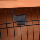 PawHut 2-Tier Wooden Rabbit Hutch - Orange -Asphalt shingle roof provides long lasting weather protection 