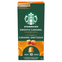 Starbucks by Nespresso Coffee Capsules - Smooth Caramel - 10 Pack-Smooth caramel flavoured coffee capsules compatible with Nespresso Original machines