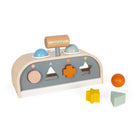 Janod Sweet Cocoon Taptap & Shape Sorter-Wooden skill game for children 12 to 36 months old.