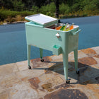 Permasteel 80 Quart Patio Cooler - Mint-Bottle Opener and Cap Catcher