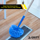 Gritt Commercial Cobweb Duster Brush with 6' Telescopic Pole-Pole Maximum Length: 6'