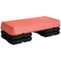 Soozier 3-Level Adjustable Aerobic Stepper-Step designed and manufactured in ultra-rigid and robust PE plastic
