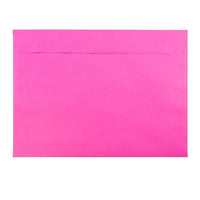 JAM Paper 9 x 12 Booklet Envelopes, Brite Hue Ultra Fuchsia Pink, 100 Pack (5156770g)-Hot pink