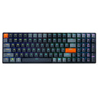 Adesso EasyTouch 1200 Compact RGB Mechanical Keyboard – 100-Key, Wired/Wireless/Bluetooth, QMK/VIA, Red Switches, Copilot Key-VIA/QMK Programmable Support: Customize every key, macro, and RGB effect using open-source software
