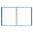 Blueline 17 Months Weekly/Monthly Planner - August to Dec - 9-1/4" H x 7"-1/4" W - Celestial Design - English-Ruled weekly layout