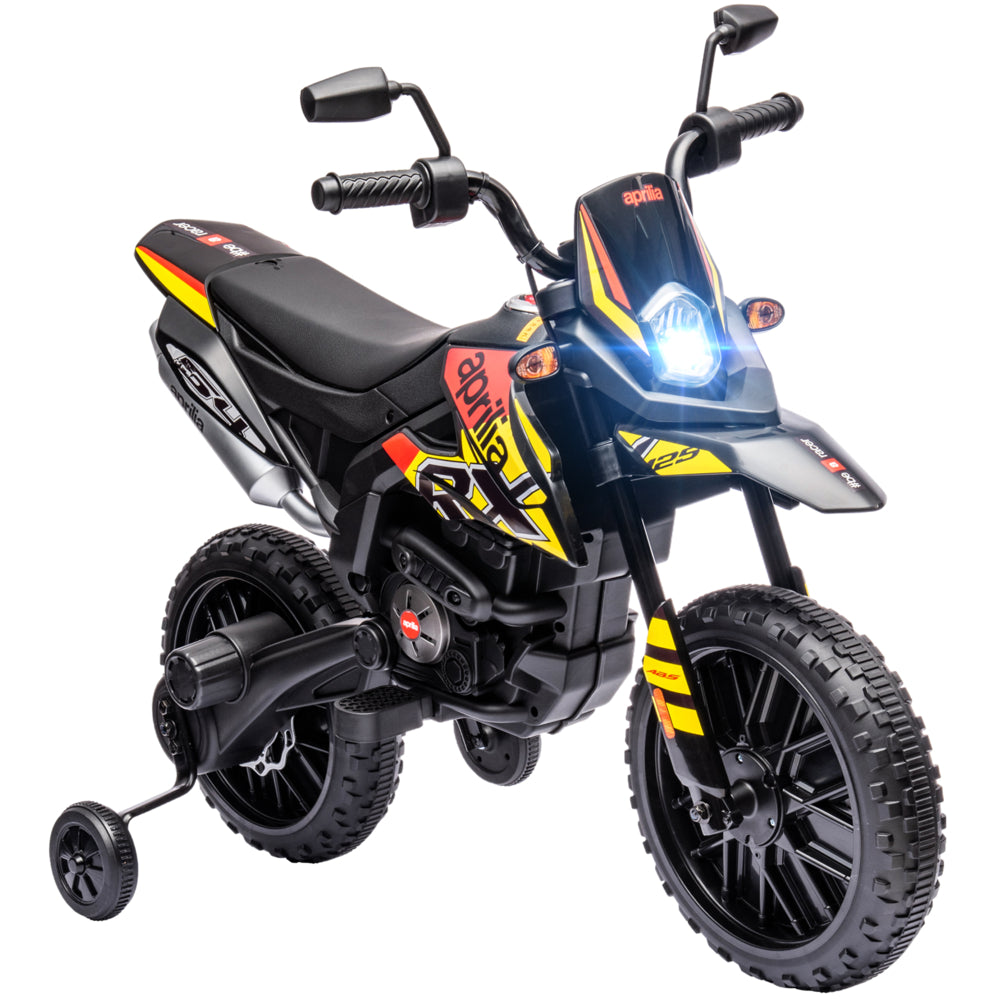 Qaba 12V Aprilia Licensed Battery-Powered Kids Electric Motorcycle