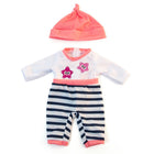 Miniland Doll Clothes - Fits 12-5/8" Dolls - Cold Weather Salmon Pajamas-Perfect for teaching children how to dress for different climates