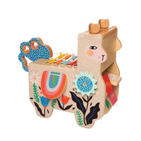 Manhattan Toy Musical Llama Toddler Wooden Instrument-1 set of notches and washboard for ratchet sound