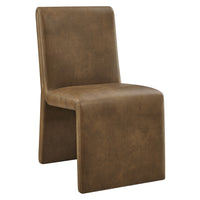 Modway Emory Vegan Leather Dining Side Chair - Canyon-Padded Faux Leather Seat