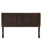 Modway Eloise Stain-Resistant Performance Velvet Full Headboard - Chocolate Brown-Assembly Required