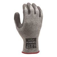 SHOWA S-TEX Smooth Polyurethane A5 Cut Resistant Poly Glove - Knit HPPE/Stainless Steel Liner - Grey - X-Large -Polyurethane coating