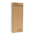 Gry Mattr To Do Notebook - 4.7" x 11.7" - Lined - 100 Sheets - Kraft -Comes with spiral binding and fits on your desk or bag